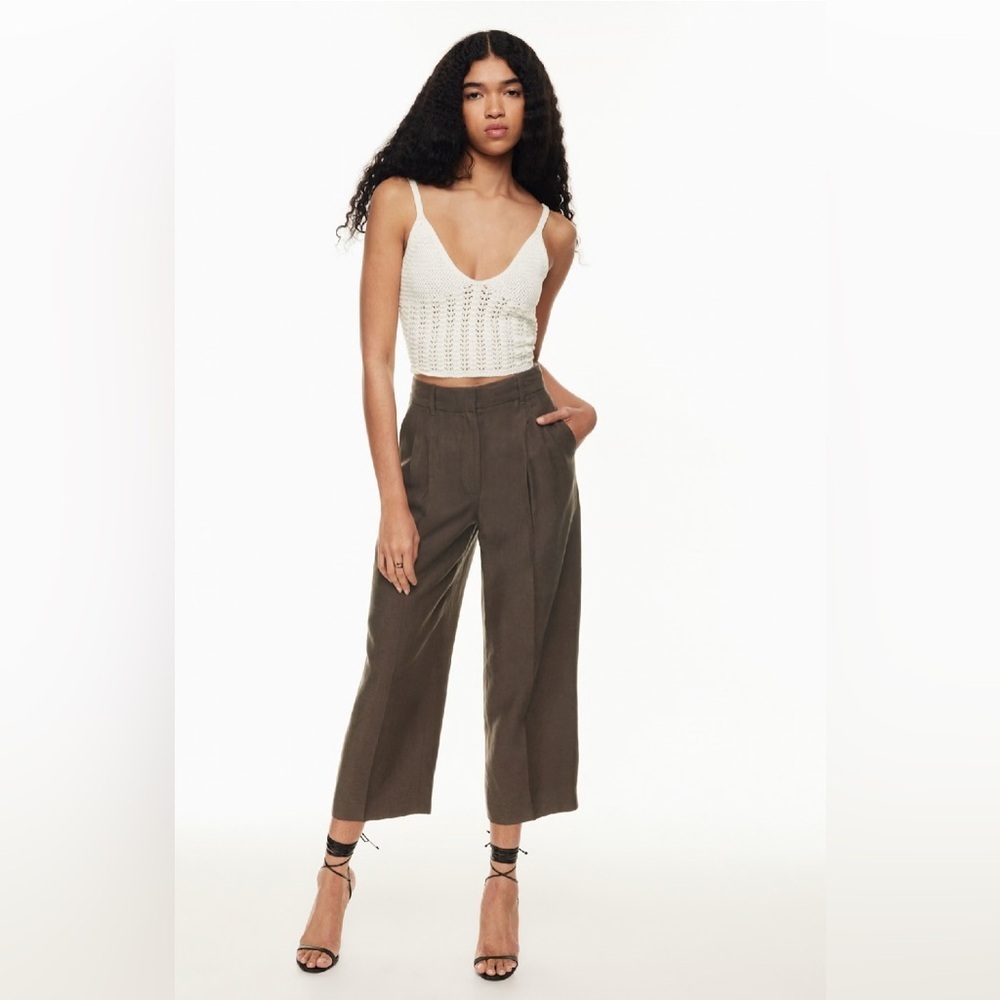 Wilfred | Effortless Linen Crop Pants
